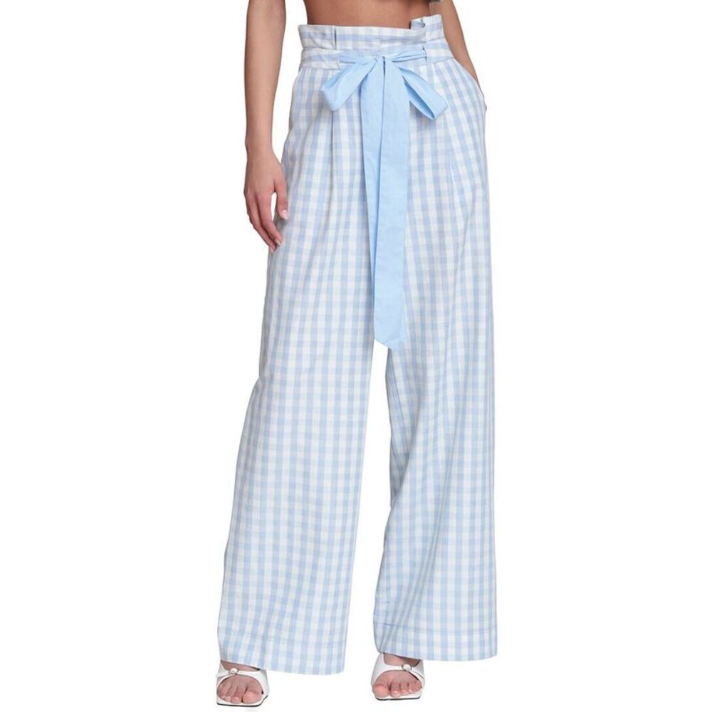 Avec Les Filles Womens  Paper Bag Waist Slouchy Trouser